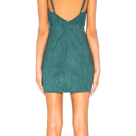 Revolve Super Down Faux Suede Carrie Mini Dress Size Small - Picture 2 of 9